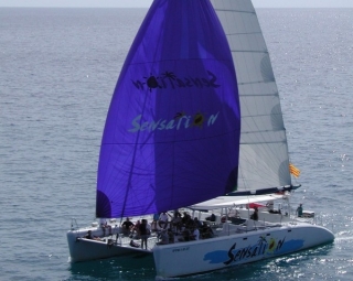 Navega en catamaran